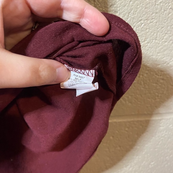 Per seption concepts maroon blouse size extra large - Picture 2 of 4